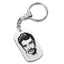 Silver Plated 2 Sides Engraved French Rocker Johnny Hallyday Photo Necklace Pendant female male bijoux femme SL-049