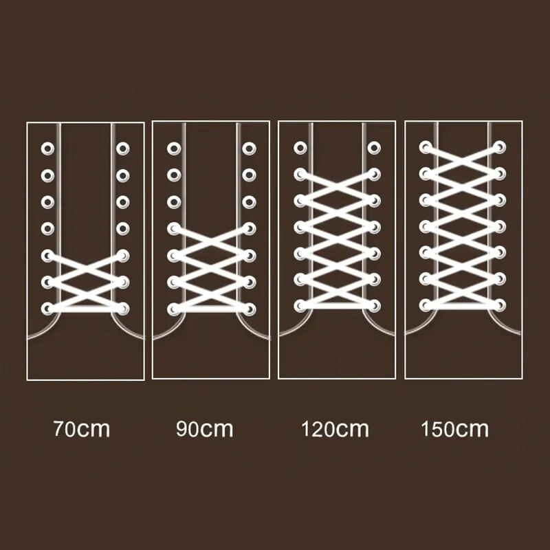 2pcs/lot Round Shoelaces Polyester Solid Classic Martin Boot Shoelace Casual Sports Boots shoes Lace 90cm/120cm/150cm