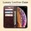 Musubo Luxury Leather Cases for iPhone 11 13 XS Max Wallet Stand Flip Cover Funda For iphone XR 8 Plus 7 Card Holder Coque Capa