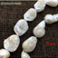 Selling Well White Color Large Size Tissue Nucleated Flame Ball Shape Baroque Pearl Necklace Freshwater 100% Natural Pearls