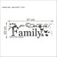 Family Love Never Ends Quote Vinyl Wall Sticker Wall Decals Lettering Art Words Stickers Home Decor Wedding Decoration Poster