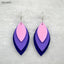 charm Leaf wood earrings earring accessories three color long  carton statement jewelry for woman 2016 design new