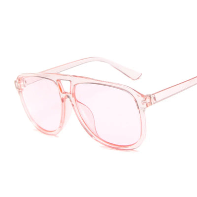 Vintage Oversized Square Sunglasses Woman Brand Designer Retro Sunglass Rectangle Sun Glasses Female Candy Color Eyewears