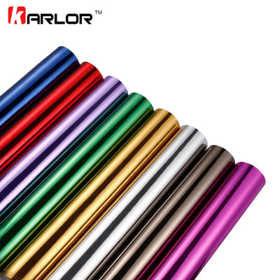 10/30x100cm Chrome Mirror Vinyl Wrap Film Car Sticker Decal DIY Car Bike Motor Body Cover Wrapping Film Automobiles Accessories