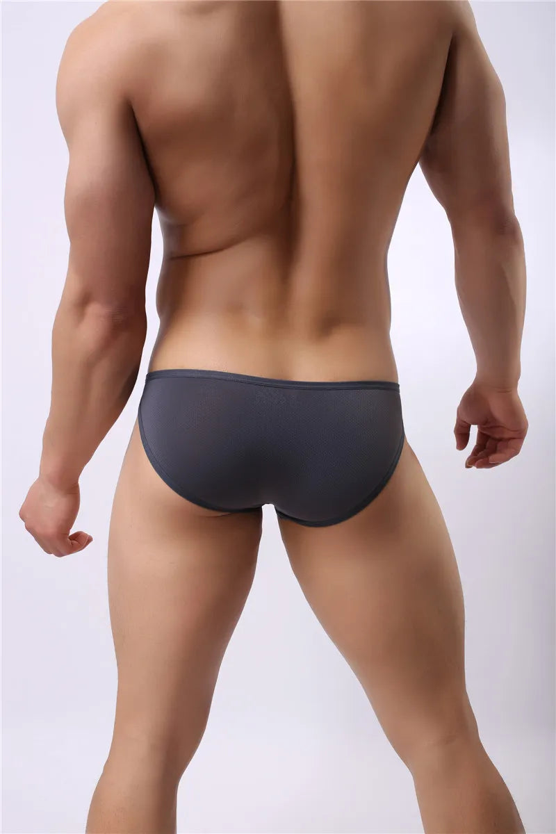 New Arrival Brave Person Men's  Fashion Mini Briefs Bikini Side Metal Buckle Underwear 5 Color Size S-XL #B1146