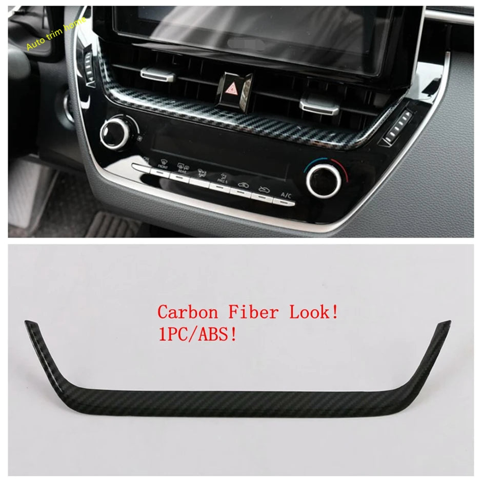 Middle AC Air Vent Navigation Strip Cover Trim Frame For Toyota Corolla E210 Corolla Cross 2019 - 2023 Car Styling Accessories