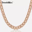 5mm Necklaces for Women Girls 585 Rose Gold Color Bismark Link Chain Women's Necklace Fashion Jewelry Gifts 45cm 50cm GN452