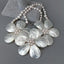 Y·YING Cultured White Baroque Pearl White Shell Flower Handmade Statement Necklace 19"