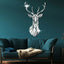 3D Mirror Wall Stickers Nordic Style Acrylic Deer Head Mirror Sticker Decal Removable Mural for DIY Home Living Room Wall Decors