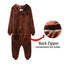 Bear Zipper Animal  Soft  sleepwear