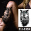 DIY Forest Design Waterproof Fake Temporary Tattoo Wolf Sexy Women Body Art Arm Tattoos Paper For Men Boys Girls Tatoo Large Big