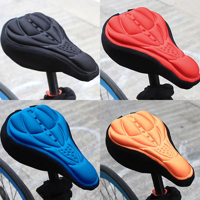 Saddle Seat Bike Accessories Ultra Soft Silicone 3D Gel Pad Cover Cushion MTB Cycling Thickened Extra Comfort Seat Pads