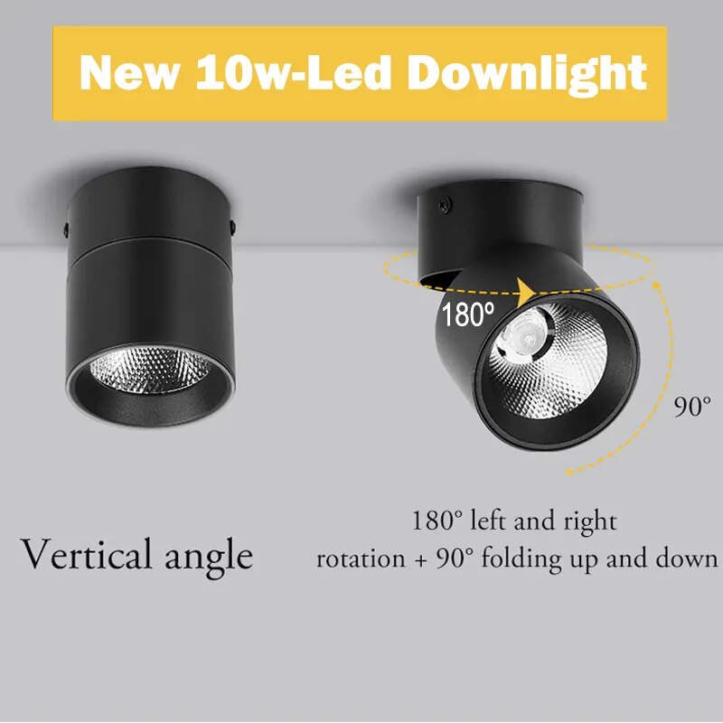 Led Downlights Ceiling Spot Led Lamp 15/25W Kitchen Down light Surface Mounted Spot Indoor Lighting Fixture for Room Home Decor