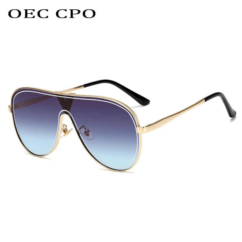 Brand Designer Luxury vintage flat top Sunglasses Women Big Frame Eyewear Gradient Lens Round Glasses Man Travel driving shades