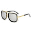 Big Frame Sunglasses Men Square  Metal Retro Sun Glasses Vintage High Quality