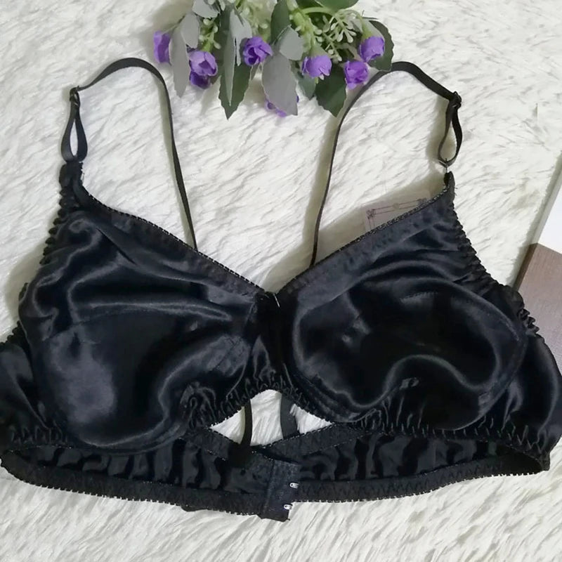 Real Silk Bra Double Faced Silk Ultra-Thin No Steel Ring Underwear Mulberry Silk Bra Comfortable And No Restraint 34/75-46/105B