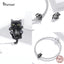 Bamoer Real 925 Sterling Silver Cute Kitty Cat Puppy Charms Animal Beads for Women Fit Original DIY Bracelet Bangle Fine Jewelry