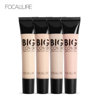 FOCALLURE Face Concealer Cream Liquid Brighten Foundation Cream Contour Palette Concealer Liquid Face Concealer Maquiagem Tools