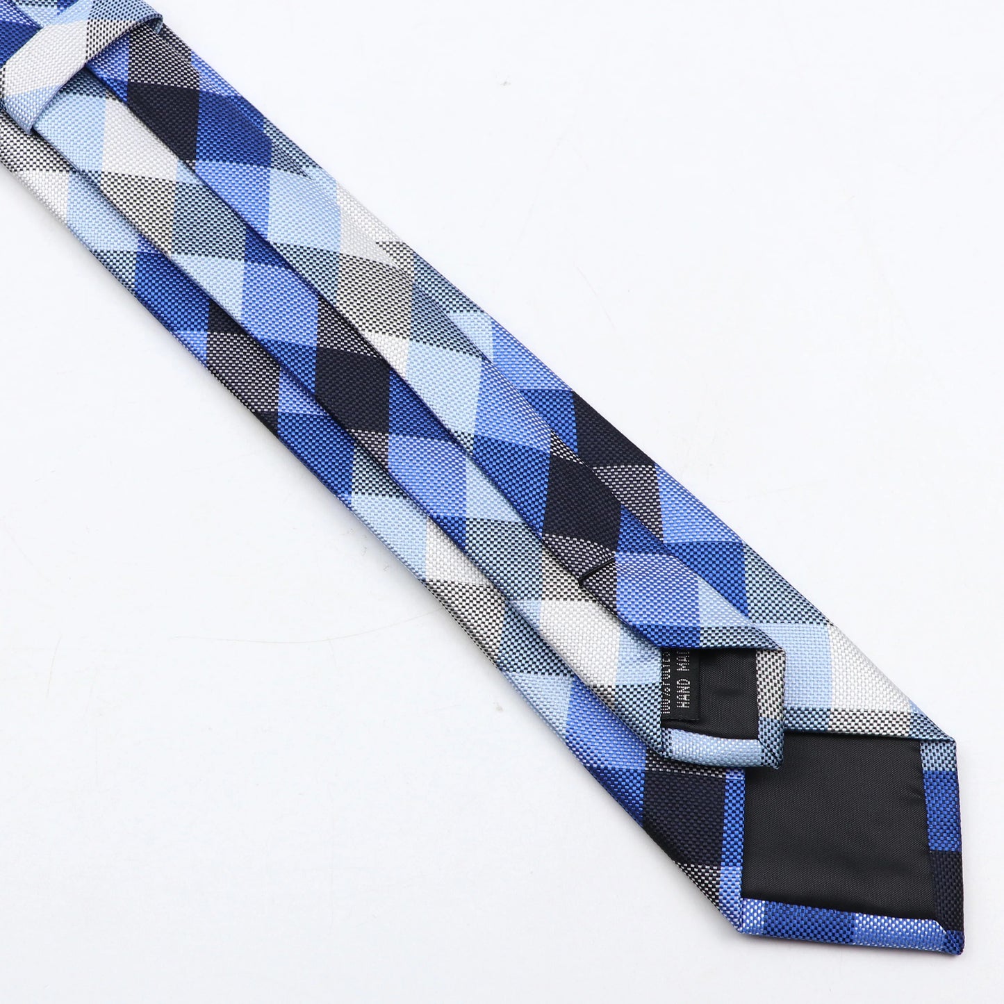 6cm Narrow Polyester Necktie, Jacquard Striped Plaid Skinny Tie