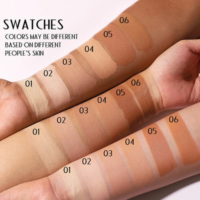 Matte Liquid Foundation 6 Colors Full Concealer Matte Makeup Effect Korean Makeup Natural Cover Acne Cosmetics