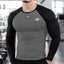 2022 summer Quick Dry fashion long sleeve T-Shirts Casual Shirt men Fitness Printing Tight T-Shirts Gyms Sportswear men T-Shirts