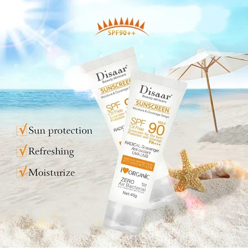 Facial Body Sunscreen Sun Cream Sunblock Oil Control Whitening Reduce Melanin Protective Anti Sun Protection Skin Care SPF90
