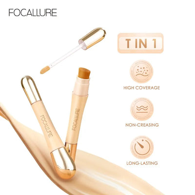 FOCALLURE Matte Flawless Liquid Concealer Foundation Cream Professional Concealing Eye Dark Circle Long-lasting Face Cosmetics