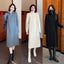 Y2k Women dress Casual Loose Women Sweater Dress Elegant Autumn Winter Dress Female Long Knitted fashion over knee long skirt