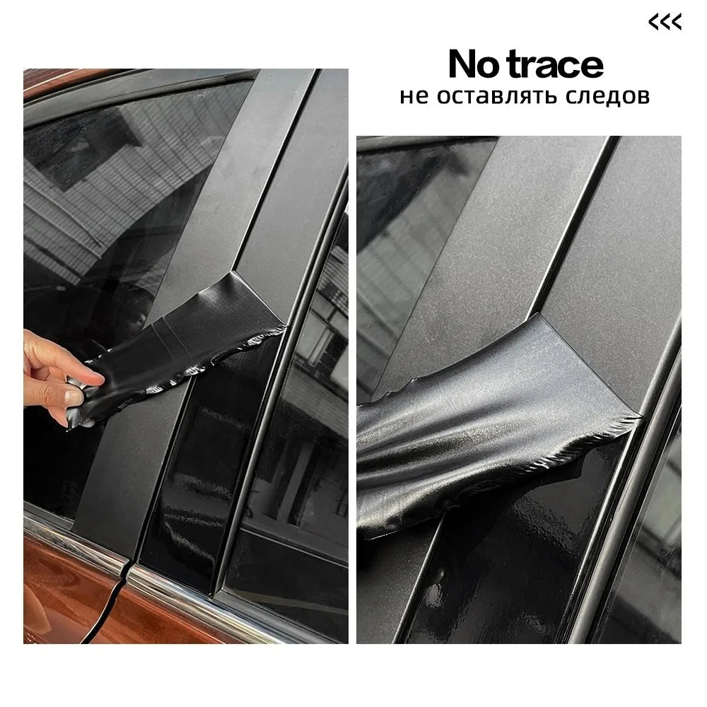 Black Matte Car Vinyl Sticker Glossy Carbon Fiber Film Car Packaging Foil Notebook Computer Motorcycle Decor Protective Film