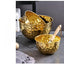 Gold Stainless Steel Hammer Point Fruit Bowl Salad Plate Egg Pot Thickened Baking Mixing Cooking Bowl Creative Decoration