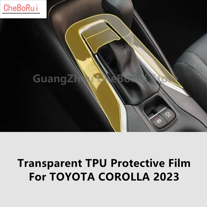 For TOYOTA COROLLA 2023 Car Interior Center Console Transparent TPU Protective Film Anti-scratch Repair Film Accessories Refit