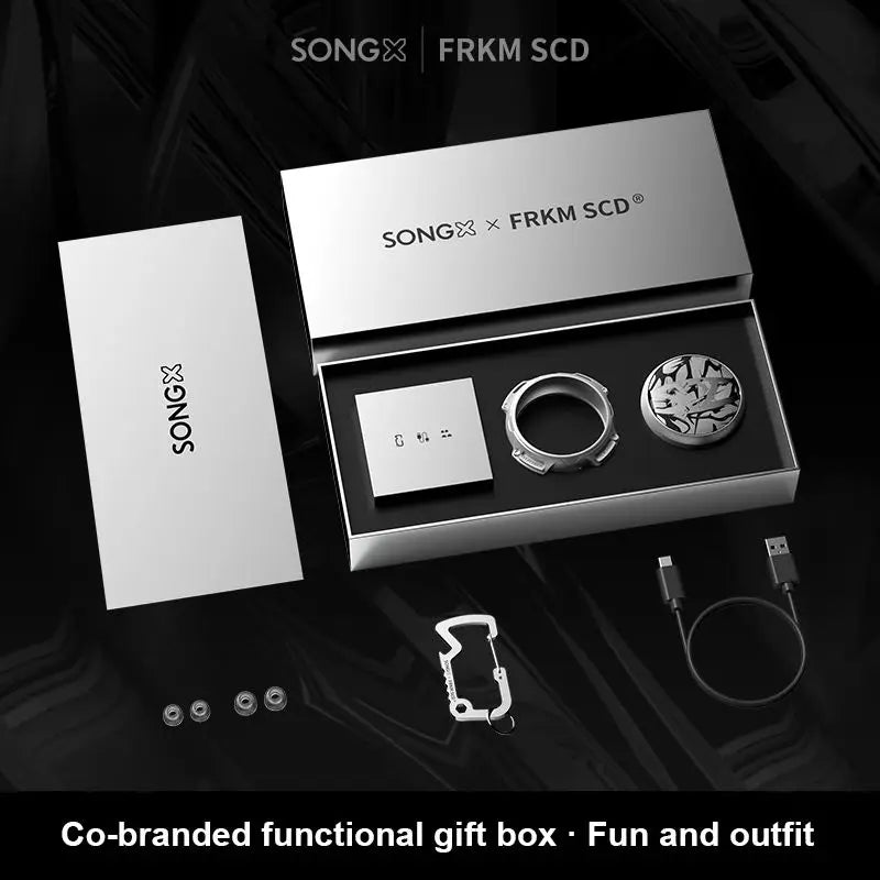 SONGX SCD Bluetooth 5.2 Headphones Venom Co-Branded Wireless Earphones ENC Noise Canceling In-Ear Earbuds Headset Metal Design