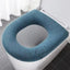 Universal Toilet Seat Cover Pure Color Pumpkin Pattern Closestool Mat Soft Warm Toilet Seat Cushion Bathroom Toilet Accessories