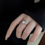 Korean Silver Color Pearl Open Adjustable Ring for Women Simple Fashion Irregular Droplet Shaped Ring Jewely Gifts