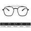 New Anti Blue Light Double Beam Square Myopia Glasses Oversized Men Women Matte Frame Prescription Eyewear Diopter -1.0 to -6.0