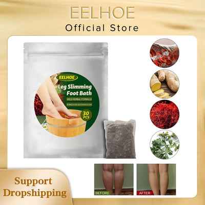 Eelhoe 10/20/30pcs Detox Foot Bath Bag Ginger Soaking Bag Detox Health Care Slimming Foot Bath Pedicure Spa for Foot Bath