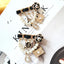 Trendy Design Pearl Brooches for Women Camellia Tassels Chain Pins Party Jewelry