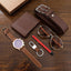 Men Gift Watch Business Luxury Company Mens Set 6 in 1 Watch Glasses Pen Keychain Belt Purse Welcome Holiday Birthday