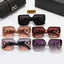 2023 New Fashion Sunglasses Luxury Brand Designer Women Retro Square Big Frame Sunglasses Eyewear Uv400 Glasses Outdoor Shopping