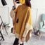 2023 Women Pullover Female Sweater Fashion Autumn Winter Shawl Warm Casual Loose Knitted Tops