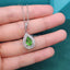 CAOSHI Fashion Drop Shaped Pendant Female Wedding Jewelry with Pink/Green/White/Purple Crystal Elegant Women Engagement Gift