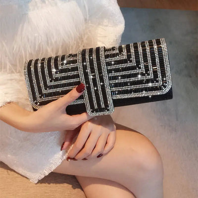 Luxury Special Occasion Wedding Party Women Shoulder Bag Evening Bag Handbag Rhinestone Ladies Dinner Purse  Diamond Clutch Bags