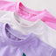 Children Kids Baby Girls Clothes Set Summer Short-sleeved Round Neck T Shirt and Solid Color Elastic Long Pants Fashion Suit