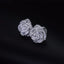 JewelryTop Fine 925 Sterling Silver Charm Flower Necklace Earring Bangle Jewelry for Women Retro Set Wedding Gift TRENDY