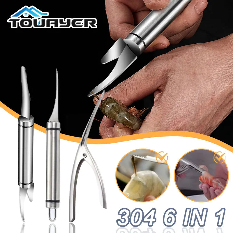 Stainless Steel 6 In 1 Fish Knife