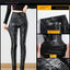 Women's Pants PU Sexy Leggings Autumn Winter Fashion Letter Pencil Elastic Force Warm Thin Velvet Faux Leather Women