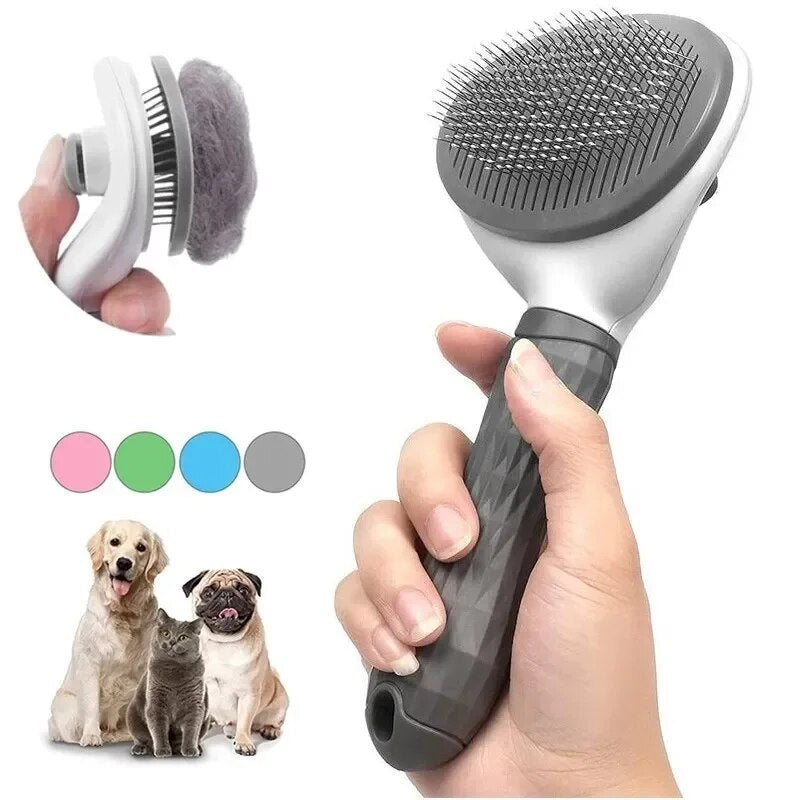 Cat Brush Remove Non-slip Grooming Slicker Brush Hair Remover Brush for Dog&Cat Stainless Steel Dog Combs Cepillo Para Gato