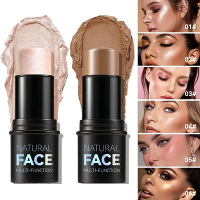 NEW Waterproof Contouring Bronzer Highlighters Stick Glitter Silky Nose Shadow Blusher Corrector Illuminator Cosmetics