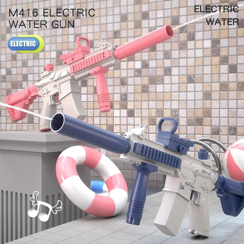 New M416 Electric Water Gun Boys Girls Fully Automatic Beach Shooting Toy Summer Gift