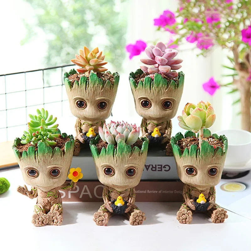 Marvel Anime Figure Home Decoration Crafts Toys Miniature Model Office Desktop Display Kawaii Cartoon Groot Statue Gift 5cm